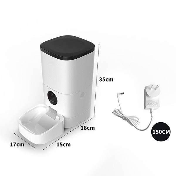 Pawz 6L Auto Feeder Pet Automatic Camera Cat Dog Smart Wifi App Food Dispenser Carousel 10