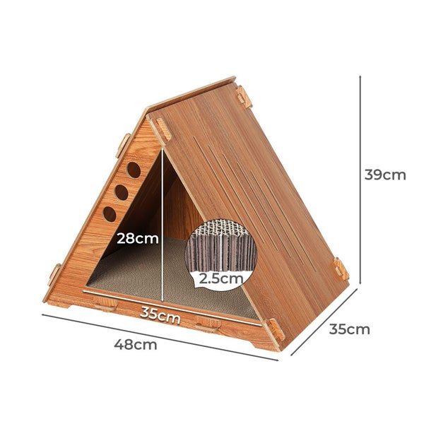 Pawz Cat Scratcher Scratching Board Corrugated Cardboard Scratch Bed Toy Mat Carousel 10