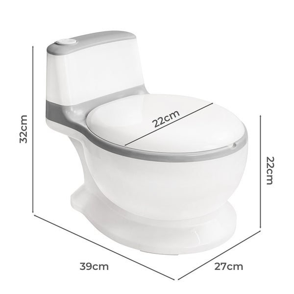 Bopeep Potty Training Seat Kids Safety Toilet Trainer Toddler Non-Slip Grey Carousel 2