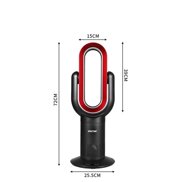 Spector Bladeless Fan Cooler Heater 2 In 1 Air Cool Sleep Timer Remote Control Carousel 2