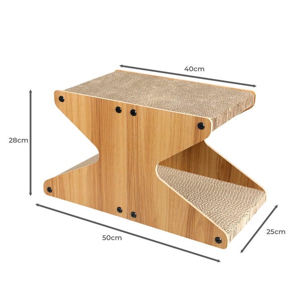 Pawz Cat Scratching Scratcher Board Cat Tree Pad Lounge Toy Corrugated Cardboard Carousel 10