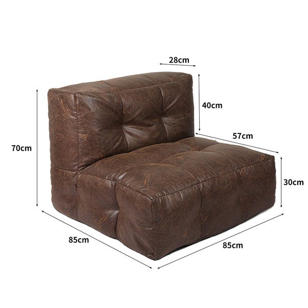 Marlow Bean Bag Cover Chair Modular Couch Indoor Gaming Seat Lazy Lounge Sofa Carousel 8