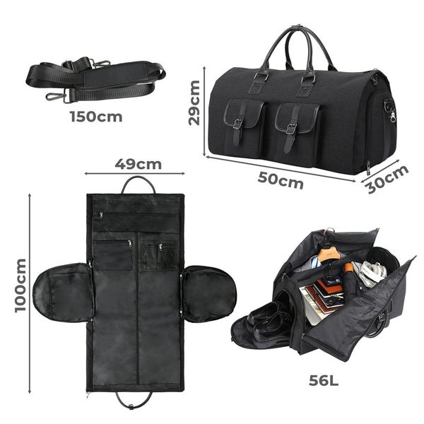 Slimbridge Carry On Garment Bag 2 In 1 Suit Bag Large Duffel Bag Foldable Bag Carousel 10