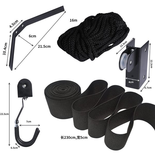 Monvelo Kayak Hoist Pulley 54KG Bike Holder Lift Garage Ceiling Storage Rack Carousel 10