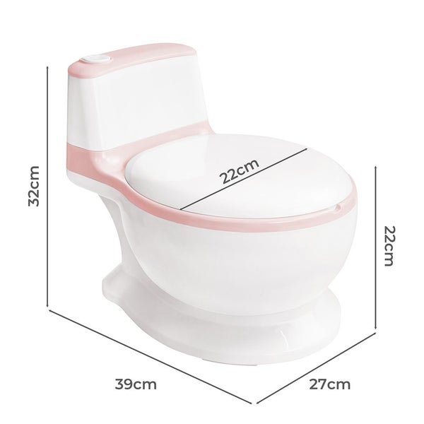 Bopeep Potty Training Seat Kids Safety Toilet Trainer Toddler Non-Slip Pink Carousel 10