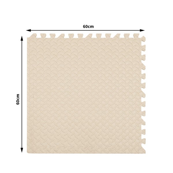 Bopeep EVA Foam Kids Play Mat Floor Kid Crawling Interlocking Home White 60x60 Carousel 2