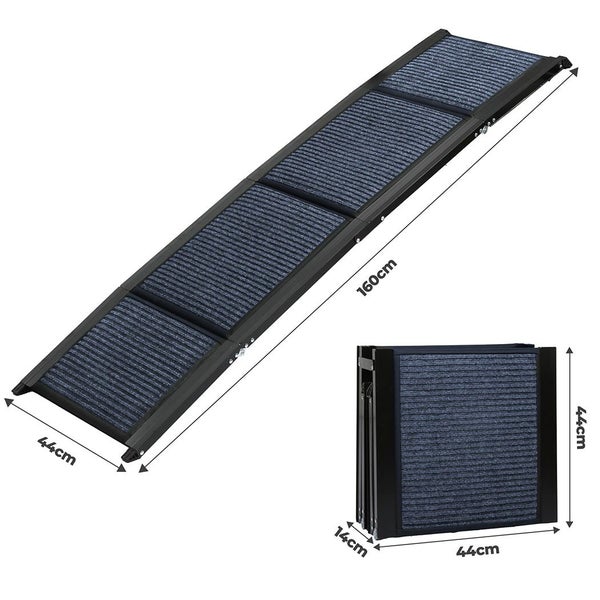 Pawz Dog Ramp For Car SUV Pet Dog Stairs Steps Ladder Travel Foldable Portable Carousel 10