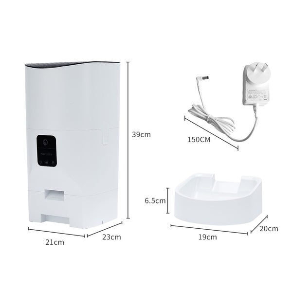 Pawz 9L Auto Pet Feeder Automatic Camera Cat Dog Smart Wifi App Food Dispenser Carousel 10