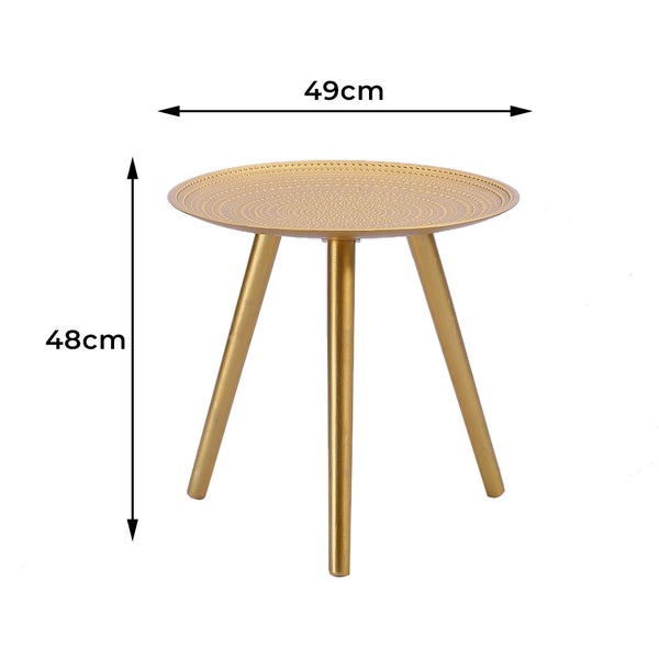 Levede Side Table Coffee Bedside End Tables Antique Storage Modern Plant Stand Carousel 10