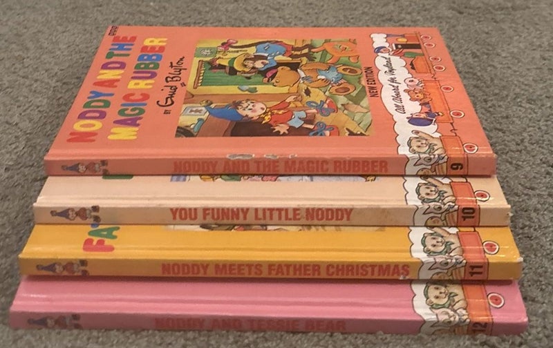 Enid Blyton 4x Hardbk Vintage “ NODDY” Bks no’s 9,10,11,12 As New Condition Carousel 3