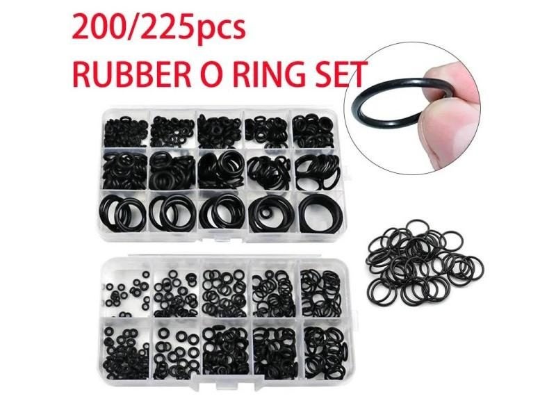 Rubber O Ring Set Gaskets Seal Nitrile Rubber Bands High Pressure O-Rings Carousel 1