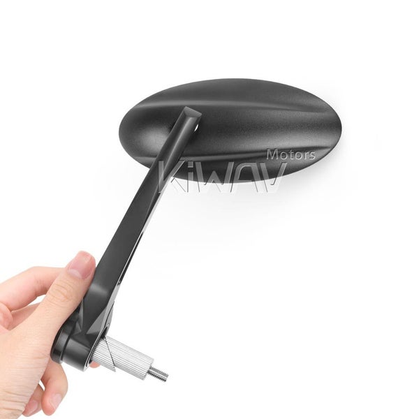Ultra Black Bar End Mirrors for E-bike Bicycle with 7/8" Hollow Handlebar Carousel 1