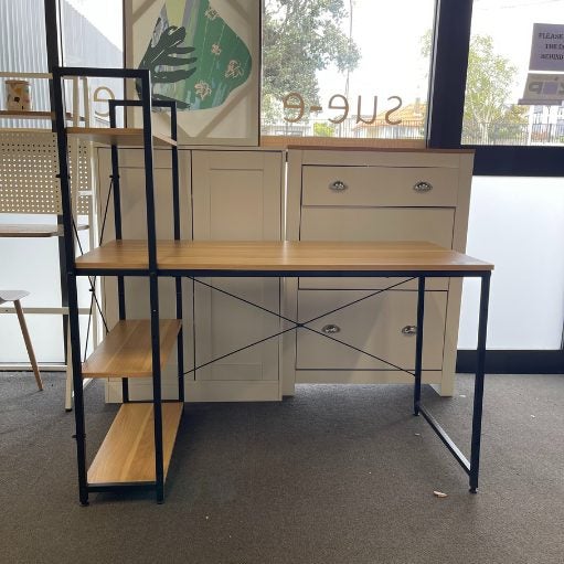 Alives Desk with Shelf (Pine) Carousel 1