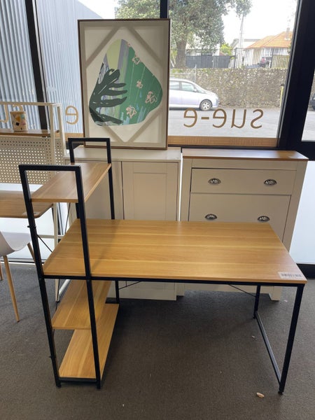 Alives Desk with Shelf (Pine) Carousel 2