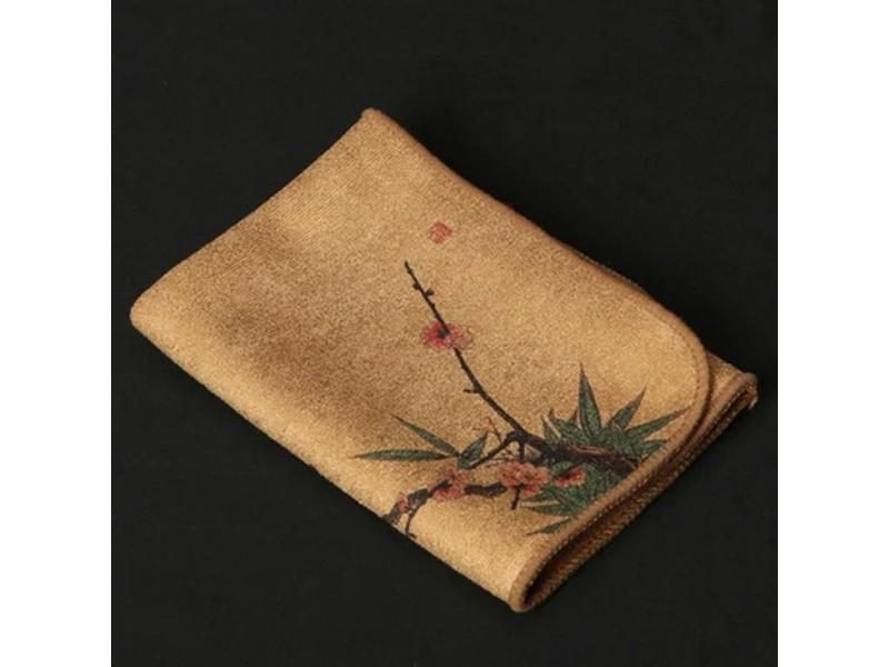 Painted Tea Towel Absorbent Rag Thickened Table Cleaning Tea Cloth Cotton Carousel 1