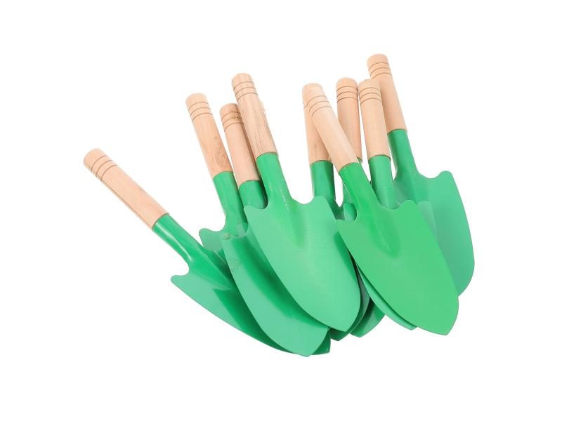 10 Pcs Cultivator Hand Trowel Wooden Handle Household For Garden Gardening Carousel 1