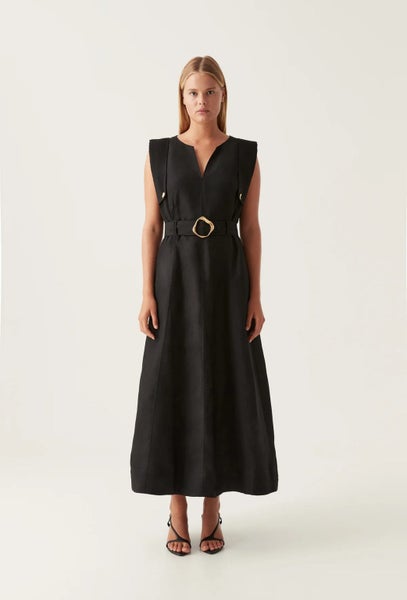 AJE Lyric Belted Midi Dress s14 NEW Carousel 1