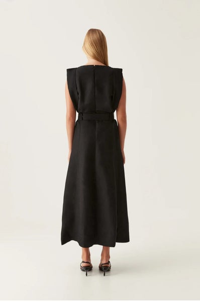 AJE Lyric Belted Midi Dress s14 NEW Carousel 2