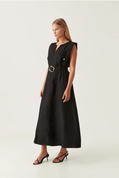 AJE Lyric Belted Midi Dress s14 NEW Carousel 5