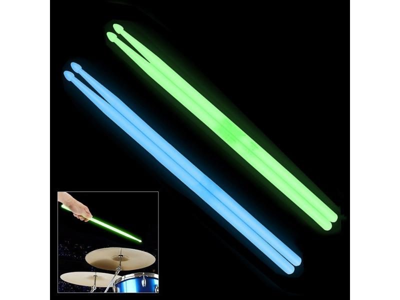 1pair / 2 Pairs 5A Noctilucent Drum Stick Glow In Dark For Stage Performance 2 Carousel 2