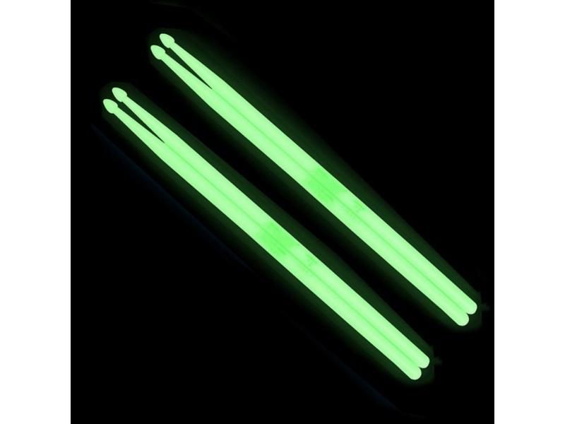 1pair / 2 Pairs 5A Noctilucent Drum Stick Glow In The Dark For Stage Carousel 1