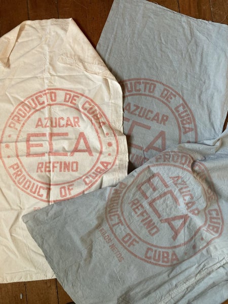 Vintage linen feed sacks coffee sacks cotton large Carousel 1