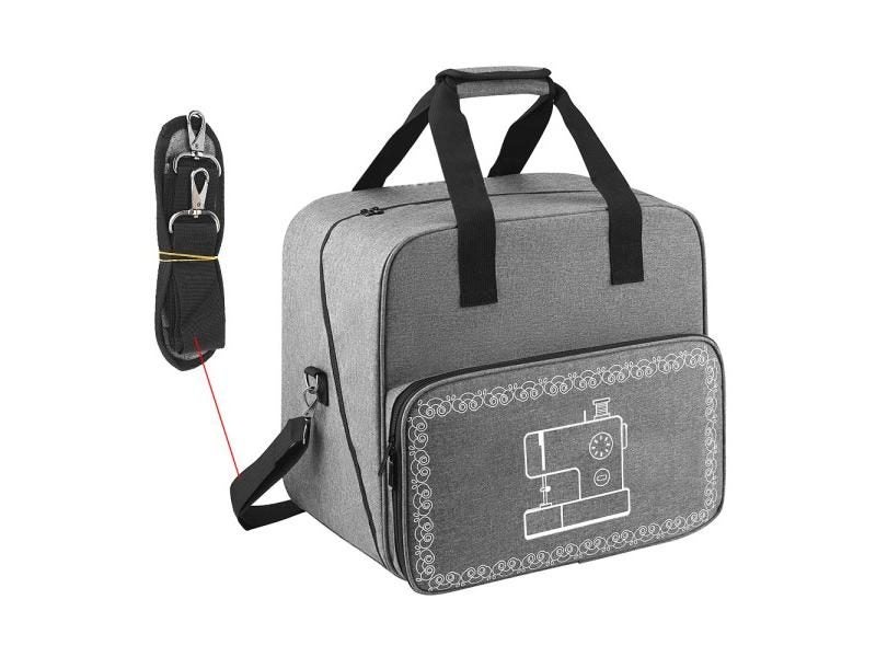 Large Capacity Sewing Machine Bag Portable Travel Thread Yarn Storage Tote Home Carousel 1