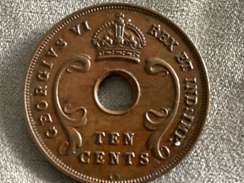 British east Africa 10 cents 1937 Carousel 2