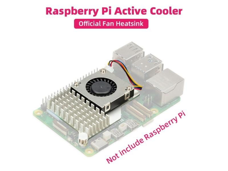 Raspberry Pi Active Cooler With Adjustable Speed Cooling Fan Metal Heatsink Carousel 1