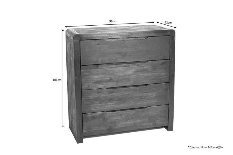 Tallboy Acacia Wood Black Wash Carousel 8