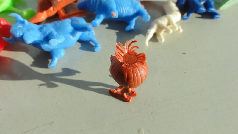 Vintage 1970s NZ Cereal Toys ~ Big Top Animals, Vegetable Sports Carousel 9