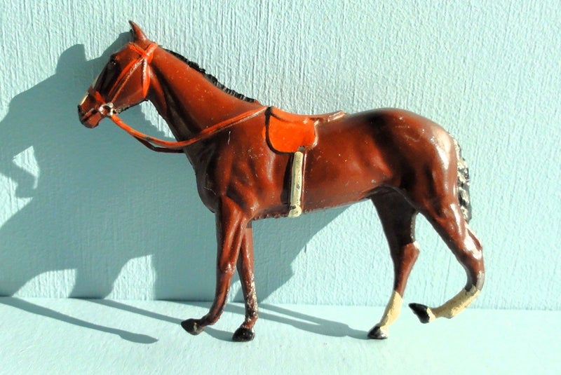 Rare Large Britains Lead ‘Racing Colours’ Racehorse 1925 Carousel 1