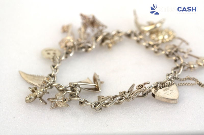 Sterling Silver Heart Locket Kiwiana Charm Bracelet Carousel 1
