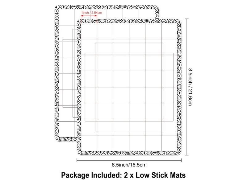2pcs Stick And Stamp Mat For Creating Straight Lines Much Easier Blending Buddy Carousel 1