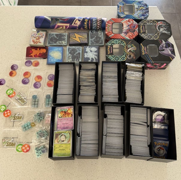 Massive Pokémon Card Bulk Lot – Thousands of Cards + Holos, Tins, Accessories! Carousel 1