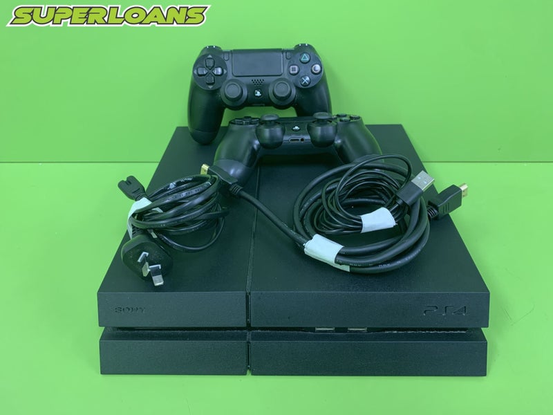 ** PS4 CONSOLE + 2 X CONTROLLERS + POWER CORD + HDMI + USB ** Carousel 1