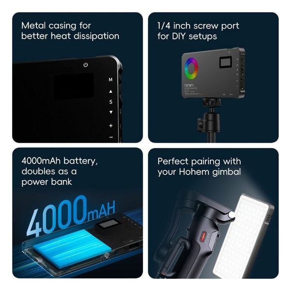 Hohem HPL-R01 RGB LED Photography Lighting Carousel 2