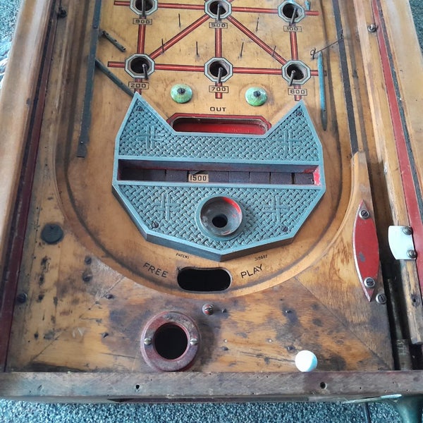 Vintage (Pre-war) 1930's Pin Ball Arcade Machine .... Carousel 2