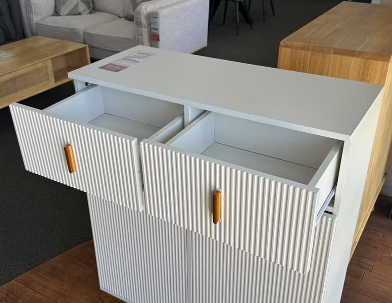 White Shoe Cabinet Carousel 2