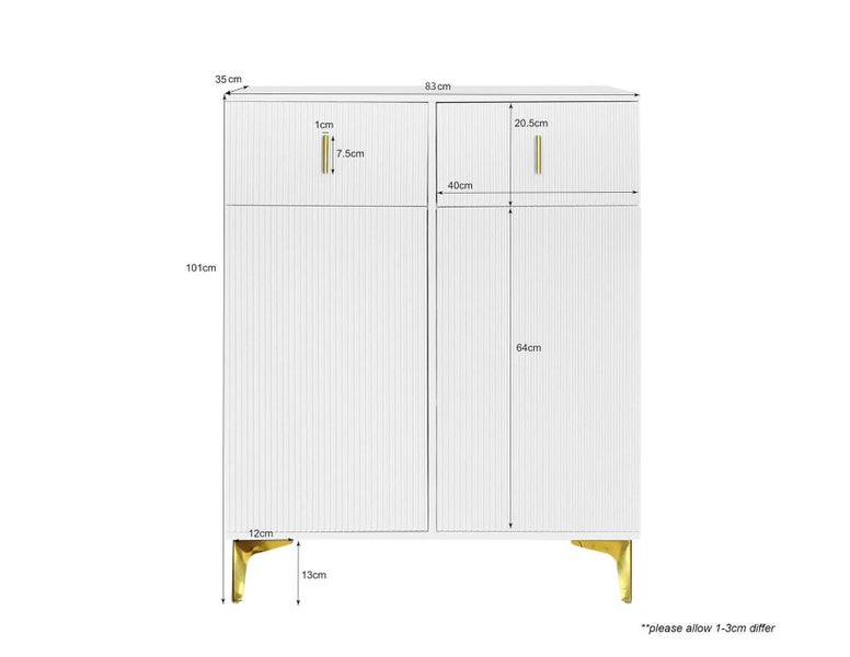 White Shoe Cabinet Carousel 5