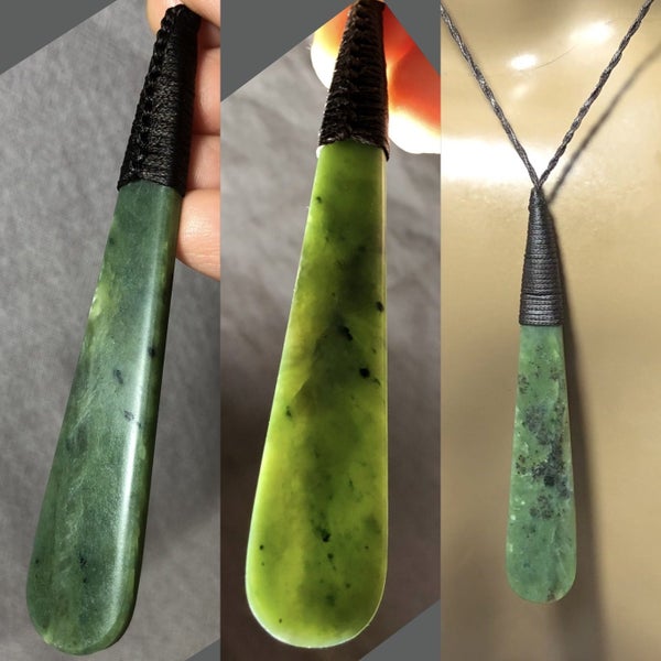 CRAZY 1 DAY AUCTION! 9.7cm Greenstone Roimata/Teardrop Pendant $1 Reserve Carousel 1