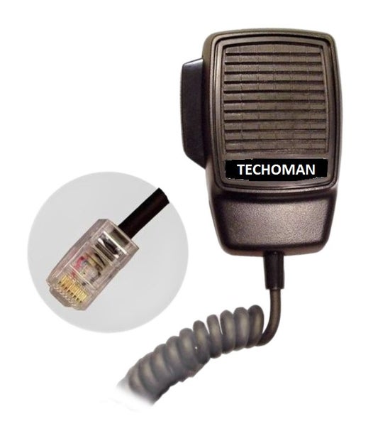 TECHOMAN Microphone for TAIT TS8107 / TM8000 / TM8115 Series 8 Pin Connector Carousel 1