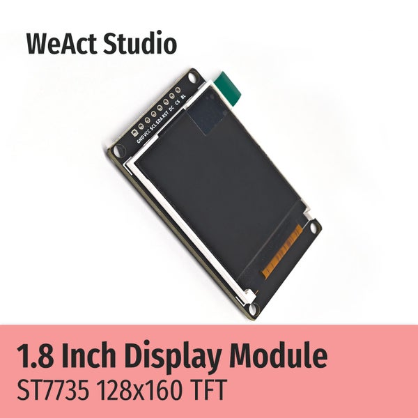 WeAct 1.8inch TFT Display Full Color LCD Module ST7735 Drive IC High Quality Carousel 1