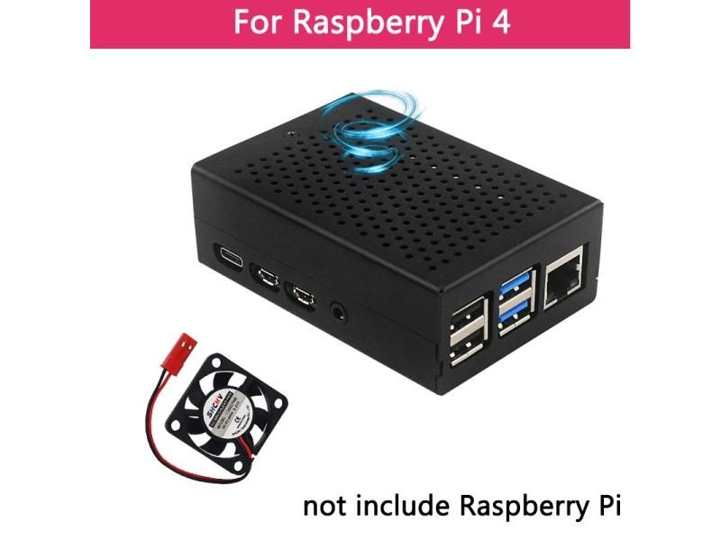 Raspberry Pi 4 3B 3B Aluminum Case Dual Fan Metal Shell Fan Heat Sinks Passive Carousel 1