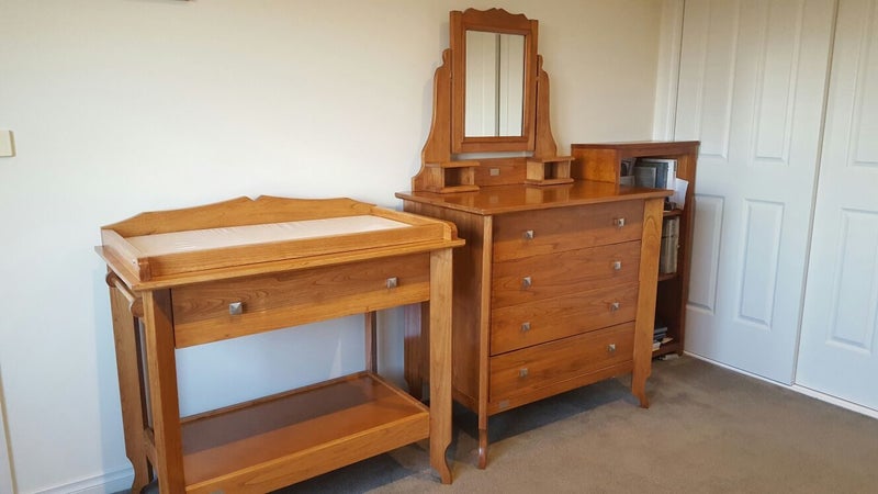 Nursery Set - Sleigh Cot, Bassinette, Change Table, Dresser Carousel 3