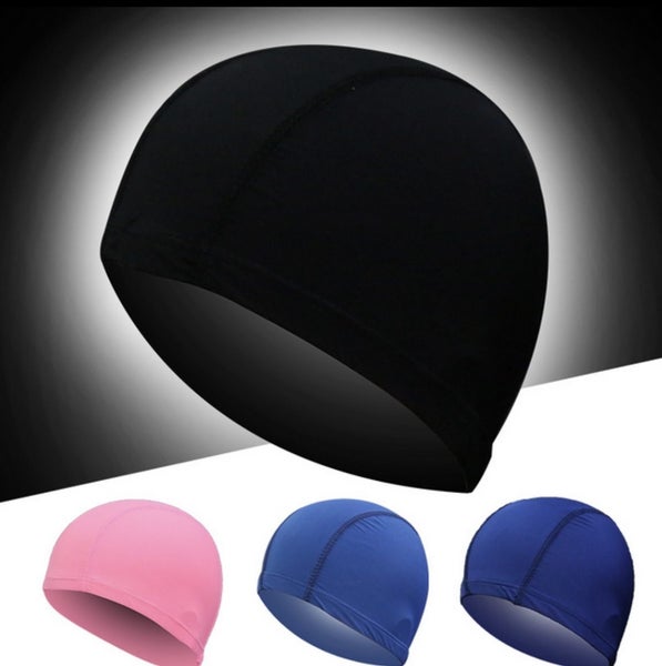 Adult Swim Caps Flexible Swimming Cap - Black Carousel 1