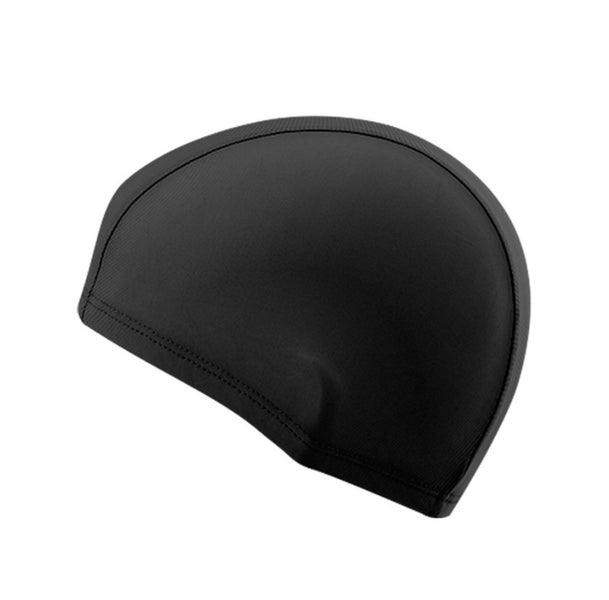 Adult Swim Caps Flexible Swimming Cap - Black Carousel 2