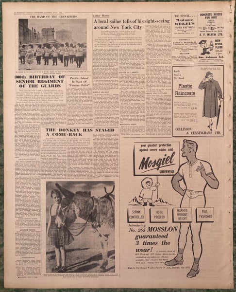 OLD NEWSPAPER: Manawatu Evening Standard - Saturday, 7 July 1956 Carousel 3