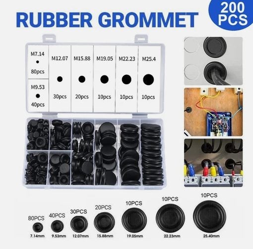 Rubber Grommet Assortment Kit Carousel 1