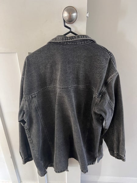 Oversized Grey Wash Denim Jacket Carousel 2